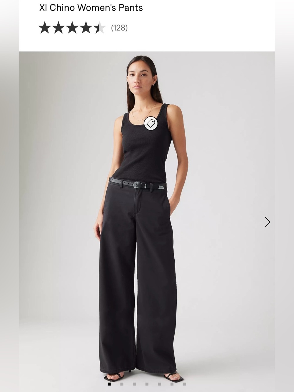 Levi's Black Wide-Leg XL Chino Pants